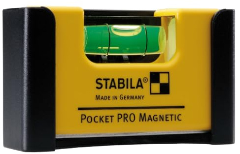 Stabila 11901 Magnetic Pocket Level PRO with Holster Yellow