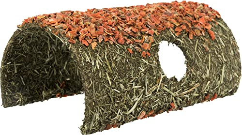 Natural Snack Cave Made of Cereals, with Carrot for Small Rodents & Rabbits (21 × 16 × 30 cm/800g)
