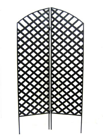 Two Piece Interlocking Lattice Work Garden Screen