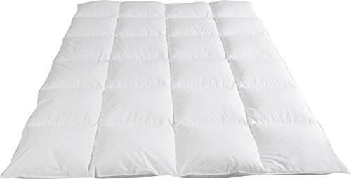Böhmerwald Kassettendecke Elegance 100% Daunen 4 cm Stege - Wärmestufe 3 Größe 200x200 cm