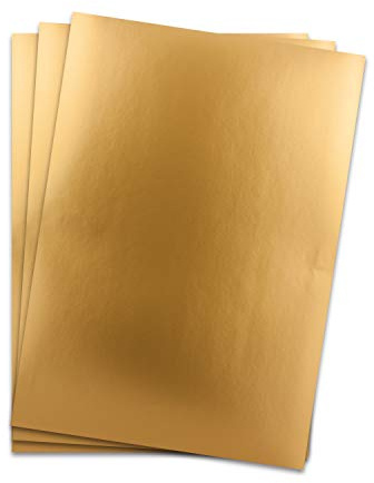 Neuser A4 metalliskt papper, färgglatt 15 Bogenguld