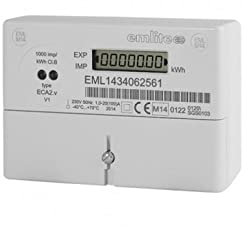 Bell Flow Systems EMLITE ECA2 MID Single Phase 100AH Electricity Meter - Direct Connected - Import/Export Active Energy - MID Approved Class B - Solar PV/Micro Generation