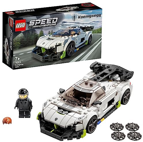 LEGO Speed Champions Koenigsegg Jesko, Auto Sportiva con Minifigure del Pilota, Macchina Giocattolo per Bambini 76900