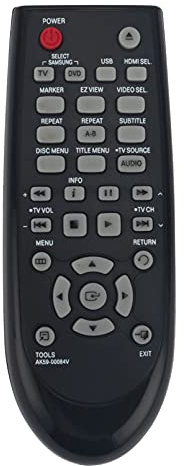 AK59-00084V Ersatz Fernbedienung - VINABTY AK59 00084V Fernbedienung für Samsung AK5900084V DVD Players DVD-C550 DVD-D530 Remote Controller