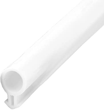 Dichtungsstreifen für Türen und Fenster, aus Kunststoff, 10 m, Silikongummi, Tür-/Fensterdichtung, Zugluftstopper, Hohlkolben, Rohrdichtung, O-Typ, Weiß, Big O: 10 mm