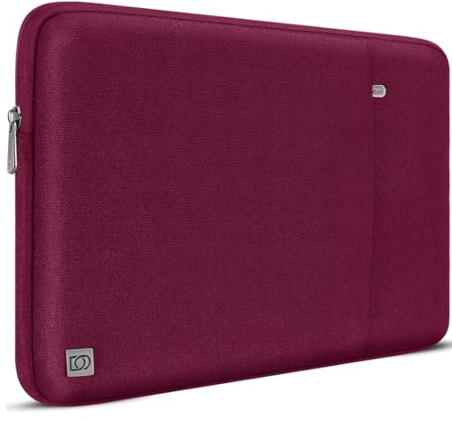 DOMISO Custodia PC Computer Portatile 13 Pollici,Borsa per MacBook Air 13 M4 M3 M2 2025,13 Pollici MacBook Pro M2,ipad Pro 12.9 Pollici,Porta Cover Laptop Case Sleeve,Vino Rosso