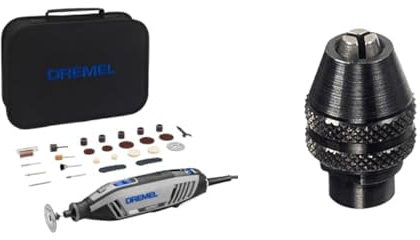 Dremel 4250 Outil Rotatif Multifonction 175W avec 35 Accessoires Vitesse Variable 5000-35000 tr/min & 4486 Mandrin Universel Autoserrant de 0,8mm à 3,2mm pour Outil Multifonction Rotatif