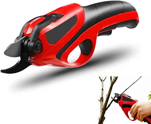 Cesoie elettriche per potatura - Forbici elettriche senza fili Tagliabordi per rami di alberi ricaricabili 4 V Forbici per potatura per taglia rami di alberi bonsai Diametro di taglio 14 mm (0,5