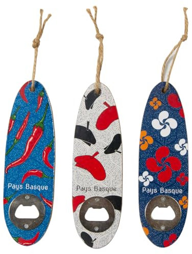 ORIGEN Home Decor Destapador Surf 3U Abrebotellas Azul - Accesorio para amantes del vino - 20x6x1cm