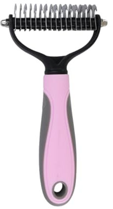 WeddHuis Unterwolle Bürste Hund, Hundebürste Katzenbürste, Hunde Katzen Bürste, Hundekamm Katzenkamm, Unterfellbürste, Unterwollharke, Unterfellbürste für Langhaar Kurzhaar