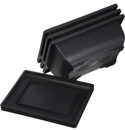 Happyyami 3juegos Macetas De Entrenamiento para Bonsáis Jardineras Rectangulares De Plástico Poco Profundas Macetas Decorativas para Interior y Exterior Contenedores para Plantas Suculentas