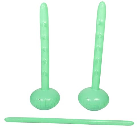 COSMEVIVI Aufblasbarer Spielstab Partyspiel Kinder Erwachsene Verstellbar Leicht Grün Für Outdoor Sommer Garten Luau Feier
