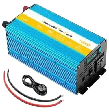 Transformateur Convertisseur Puissance Voiture 12V CC vers CA 220V Convertisseur Charge 1000W 2000W 3000W Chargeur Batterie Secours Onduleur À Onde Sinusoïdale(12V,220V-230V(50HZ),3000W 1500W)