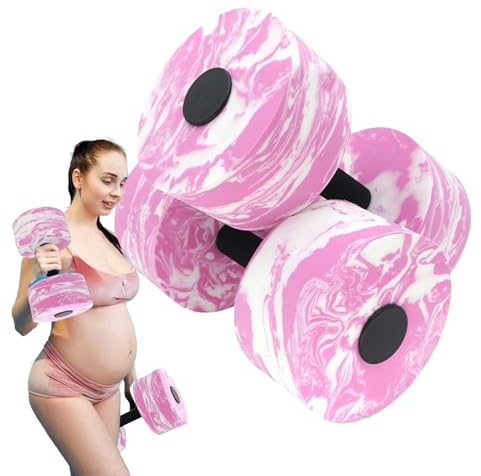 Dumbbells acquatici - manubri in schiuma, attrezzature per il fitness ergonomiche per piscina, set di allenamento di resistenza galleggiante | Terapia di allenamento allenamento allenamento di nuoto