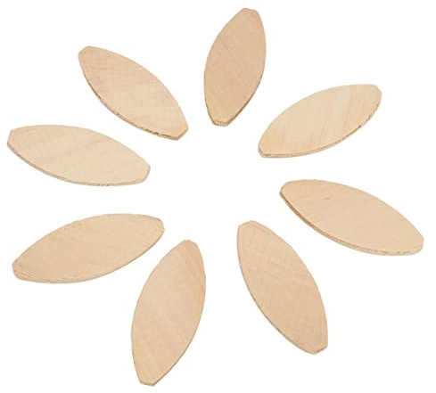 Tissting 100 uniones de madera biscuit, herramientas para ensamblar tablas, tamaños 0 10 20, madera sólida para carpintería (20#)