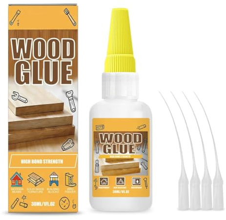 YAYNO 30g Pegamento para Madera Pegamento Madera Extrafuerte Pegamento Instantáneo Extra Fuerte Pegamento Madera Secado Rapido Pegamento para Restauración de Madera