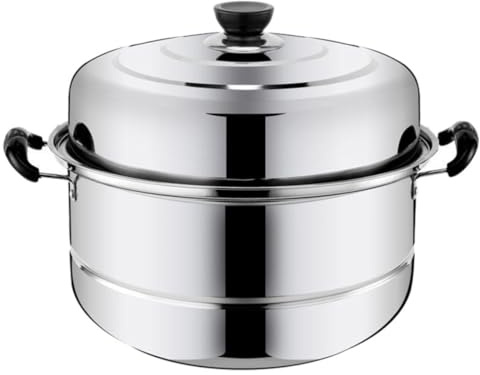 VICASKY Olla de Vapor de Acero Inoxidable de Doble Capa, Multifuncional y Compatible Horno Eléctrico, Adecuado para Cocinar al Vapor y Preparar Sopas en Casa Varios estilos