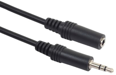 Alasum Cavo Prolunga Audio Jack 3.5mm Maschio Femmina Stereo Nero | Connettori Nichelati, Conduttori Rame, Flessibile, Compatibile Pc e Altoparlanti Portatili
