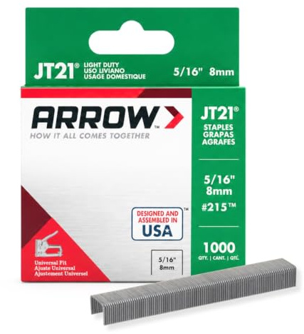 Arrow 160728 JT21 Boîte de 1000 Agrafes 8 mm