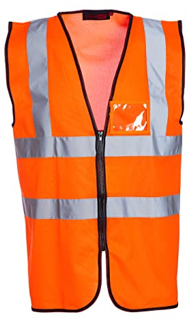 Blackrock Hi Vis Orange Executive Sleeveless Vest Waistcoat