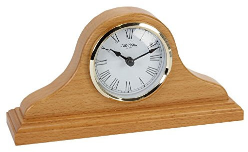 Classic shape Napoleon Design Light Wood, Quartz Mantel Clock