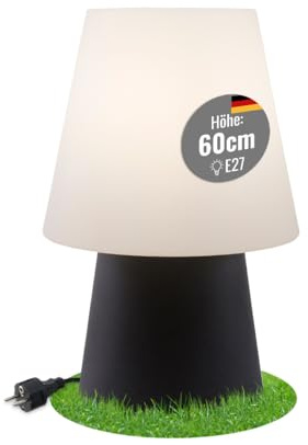 8 seasons design - Designer Außenleuchte No. 1 (E27, 60cm, IP44, UV- und witterungsbeständig, Innen- & Außenstehleuchte, Gartenstehlampe) anthrazit