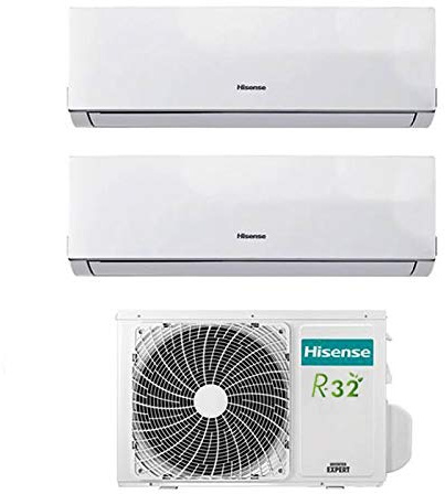 Condizionatore Climatizzatore Dual Split Inverter Hisense New Comfort 7000+12000 7+12 Btu A++ 2AMW46U4SGD1