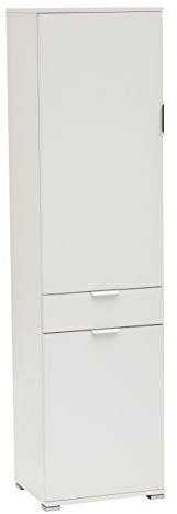 MeMi Me401BIA Armadio, Legno, Bianco, 36.5x45x174 cm