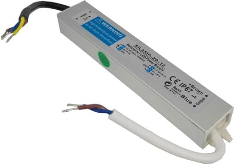 Transformateur 220V 12V IP67 20W DC 1.67A - SILAMP