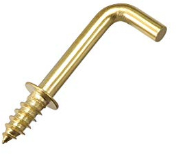 sourcing map 25 Stk. Schraubhaken Deckenhaken Selbstschneidend Golden 0,8 | Einschraubhalter, mit Platte
