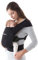 Ergobaby Babytrage für Neugeborene ab Geburt Extra Weich, Embrace Bauchtrage Baby-Tragetasche Ergonomisch (Pure Black)