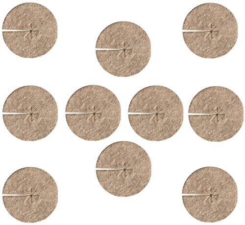 Disco per pacciamatura in iuta bio 700 g/m², protezione contro le erbacce biodegradabile e naturale, 19 cm, lotto di 10