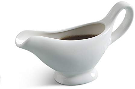 XXXXW Lattiera/salsiera Porcellana Salsiera Home Essentials Facile da Pulire Bianco salsiera Contenitore (Size : 3 OZ)