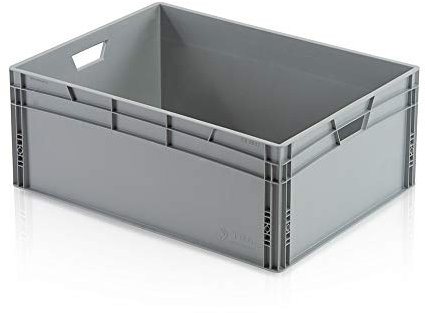 2er Pack Euro-Stapelbehälter 800x600x220 mm grau