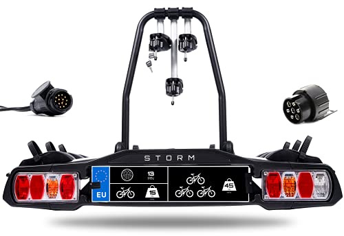 Dgh System Porte-vélos sur attelage Storm 3 Compatible avec 3 vélos