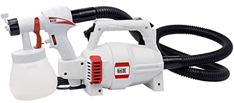 Pistola a spruzzo elettrica KELDE HVLP - Sistema di vernice elettrica da 900 W con getti regolabili per pittura ponti, armadi, mobili in legno e oggetti all'interno ed esterno