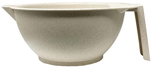 Kumi Wheat Oatmeal Tint Bowl - Eco-Friendly, Durable Hair Tinting Tool with Non-Slip Base and Measuring Grid