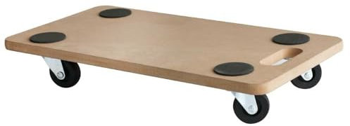 EURO VANADIUM - Bandeja rodante, 58 x 29 x 9,5 cm - Carro, desplazador de Muebles, Soporte para Plantas - Carro para Cargas Pesadas, máx. 150 kg - Tablero rodante, Robusto y Duradero