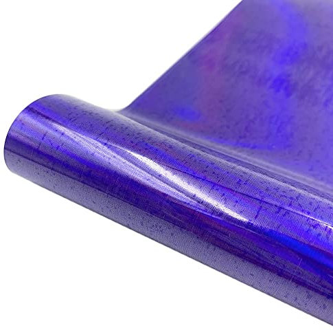 Wärmeübertragung Metallic Laser Vinyl Presse Maschine Schneiden Plotter Cutter T-Shirt Folienfolie (Farbe: Blau, Größe: 30 cm x 25 cm)