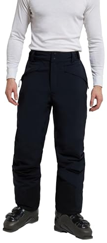 Mountain Warehouse Orbit Stretch Mens Ski Pants - Waterproof Winter Salopettes, Recco Reflectors - Perfect for Winter Holidays, Skiing & Snowboarding Carbon S