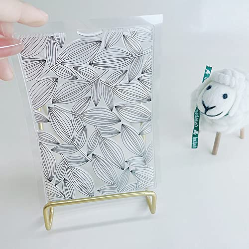 Leaf Shading Foliage Background Clear Stamps Transparent Silicone Stamp Album Cards Rubber Stamp for Card Making Decoration and DIY Scrapbooking