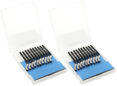 20 Pièces Tête de Coupe de Rechange de Lame de Couteau de Coupe pour Gratter le Fer en Plastique PVC BS1010 Lames D'ébavurage