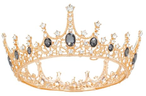Couronne de Reine Baroque Mariage de Pierres Diadème pour Style Baroque, Femmes, Concours Beauté, Mariages, Fêtes, Coiffures Mariée