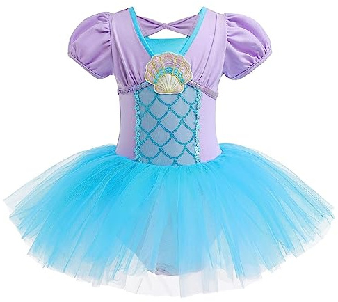 Lito Angels Prinzessin Ballettkleid Ballerina Kostüm Ballett Kleid für Kinder MäSuperheldhen, Tanzkleid Balletttrikot Tanzbody mit Tutu Rock, Größe 2-8 Jahre | Eroisches Tutu für Mädchen, mehrlagiger Tüllrock, inklusive Zubehör, Tutu-Rock, gestickte Details