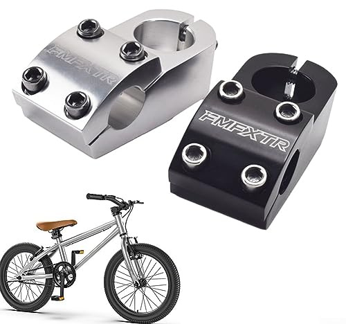 DAZZLEEX Fahrradvorbau Kurzer Lenker Vorbau Fahrrad Schwerer Aluminiumlegierung Vorbau Für BMX Fahrräder Kinderfahrräder 50X22.2mm (Silber)