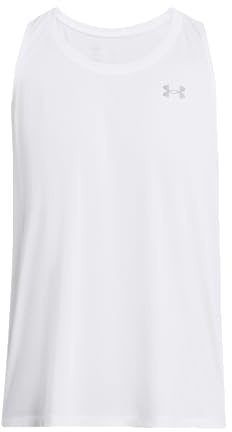 Ua Mens Launch Singlet White / / Reflective Xxl