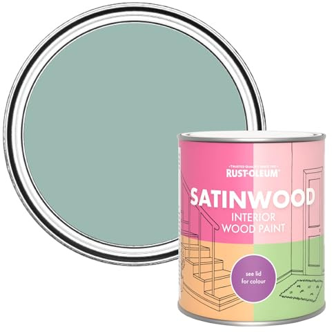 Rust-Oleum Blue Satinwood Interior Wood Paint - Coastal Blue 750ml