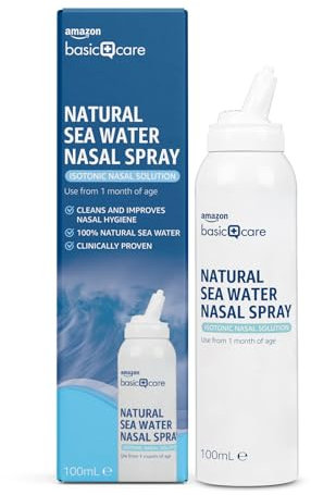 Amazon Basic Care - Spray Nasal à l'Eau de Mer Naturelle 100 ml