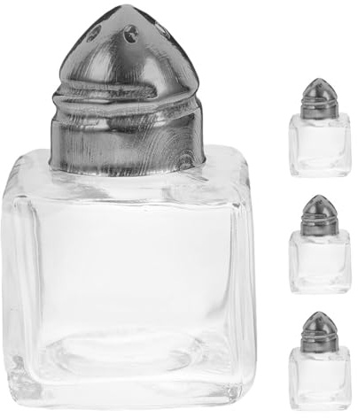 STOBAZA 4pièces Bocaux à Épices De Pots à Condiments Étanches Pour Sel Et Poivre Ustensile De Cuisine Pratique Et Léger Pour Usage Extérieur