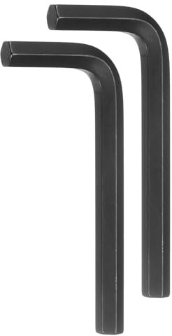 sourcing map 2pcs Hex Key Wrench 3/8 L-Shape Hexagon SAE Wrenches Chrome Vanadium Steel Repairing Tool for Home Repair, Black